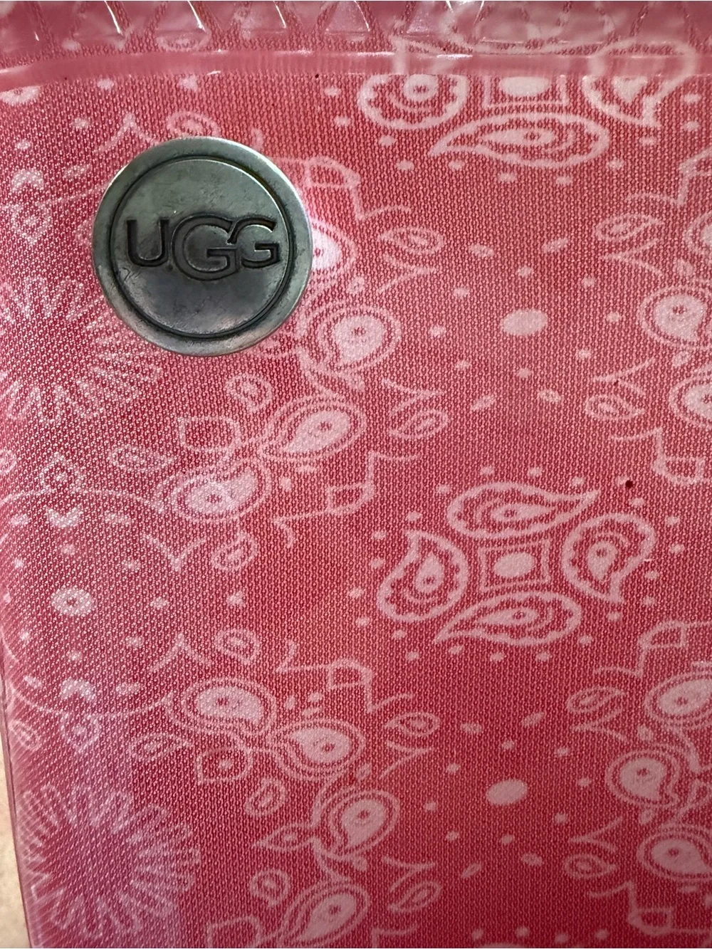 UGG Shaye Coral Patterned Women's Rain Boots